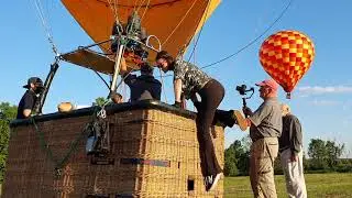 Shooting A Hot Air Balloon With A Drone | Filming Inside The Basket | Down To Earth Vlog