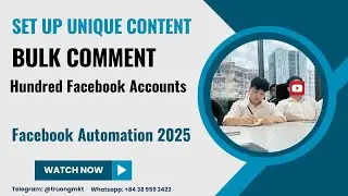 How to Set Up Unique Content & Bulk Comment to Hundred Facebook Accounts | Facebook Automation
