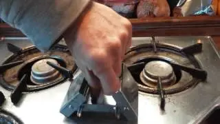 Great cheap folding solid fuel camp stove modification for hiking