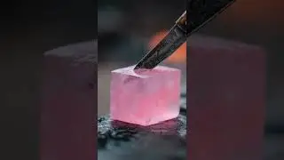 ASMR video of ice jelly cutting.  #ytshorts #shortsfeed #fantasyobjects #asmr