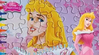 Princess Disney Puzzle SLEEPING BEAUTY Kids Mini Puzzle - Small Jigsaw Puzzle Princess Game
