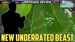 REVIEWING AN UNDERRATED BEAST MANAGER FOR ONLINE | PES 2021 MOBILE
