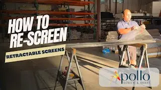 How to Re-Screen a Retractable Screen Door #retractablescreens #homeimprovement #homeimprovement