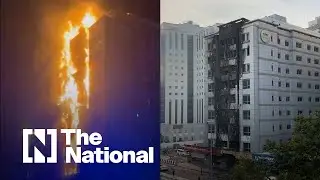 Massive fire engulfs residential building near Mall of the Emirates in Dubai