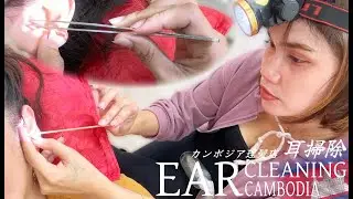 Ear Cleaning ASMR Cambodian Barber-Vietnam Style