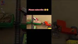 #shorts #diy_mini_tractor_accident_with_train #keepvilla #mini_creative #make_toys
