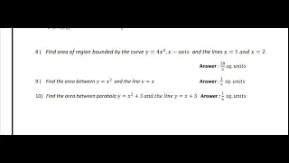 Theory Chapter 1 AND 2  | Indefinite Integral  |  Definite Integration  And Application