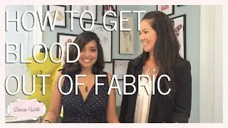 SEWING HOW-TO: To Get Blood Out Of Fabric, Use Your Own Saliva