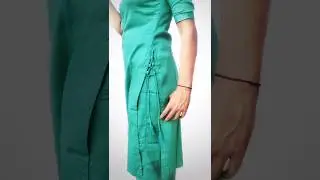 Side Dori wala Kurti Design Cutting and Stitching | #designer #kurti #ytshorts #new #suit #shorts