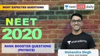 NEET 2020 - Most Expected Physics Questions | Important Physics MCQs | Unacademy NEET | Mahendra Sir
