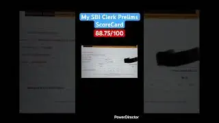 My SBI Clerk Scorecard | SBI Clerk Prelims Scorecard | #sbiclerk #sbipo #shorts #viralshorts #clerk