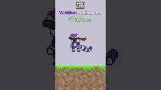 Pixel Art Animation | WinMon Ninjako Attack + Run #winmon #monstertaming