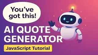 AI Quote Generator with OpenAI API &ndash; JavaScript Tutorial (No Frameworks)