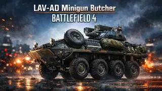 LAV-AD Minigun Butcher. Battlefield 4