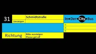 Ansagen Bus der Linie 31 Frankfurt am Main