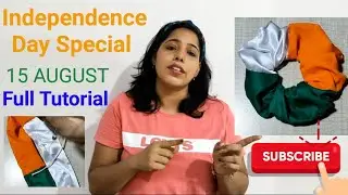 Independence Day Special|Silai Sikhe #yt #youtubevideo #trending #tutorial #howto #scrunchies#foryou