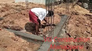 BLINTH BEAM CONSTRUCTION ON SITE | VG Construction| Manapparai