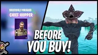 DEMOGORGON and CHIEF HOPPER From Stranger Things in Fortnite!