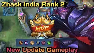 Mobile legends New update gameplay l Zhask India Rank 2 player