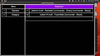 Racket Logic Grid Puzzle Solver - Statements