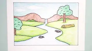 Рисование водопада: простое задание.