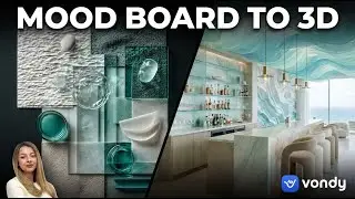 Turn Mood Board into 3D Interior & Walkthrough Video (Using Vondy AI)