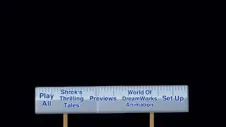 DreamWorks Shrek’s Thrilling Tales 2012 DVD Menu Walkthrough