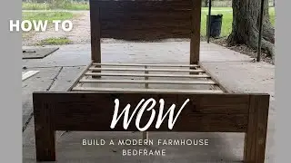 HOW TO BUILD A MODERN FARMHOUSE BED FRAME| WOMEN WHO WOODWORK| BEGINNER FRIENDLY|MINI SERIES EP1