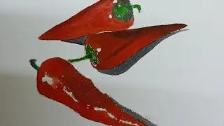 Realistic drawing with watercolour