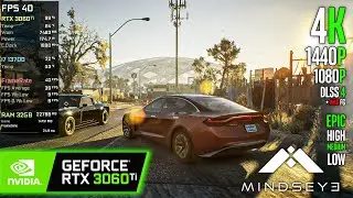 RTX 3060 Ti | MindsEye - 4K, 1440p, 1080p, DLSS 4 + FG - Epic, High, Medium, Low