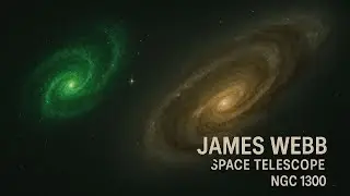 NGC 1300 Through the Eyes of James Webb: Unveiling the Green Threads of a Barred Spiral Galaxy