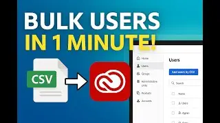 How to Add Bulk Users in Adobe Admin Console Using CSV | Complete Step-by-Step Tutorial (2025 Guide)