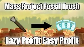 Profit Dari Mass Project Fossil Brush! Insane Profit Lazy Profit - Growtopia Profit 2023 | VANS ID