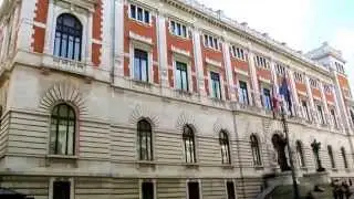 Roma Palazzo Montecitorio Piazza Montecitorio e Piazza del Parlamento (retro)