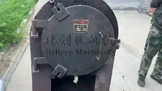 How to carbonize hazelnut shells? How to use a horizontal carbonization furnace? Watch the video!