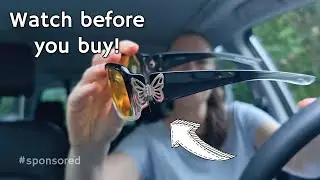 Night Vision Glasses by Xfeel, Women's Polarized Yellow Lens for Night Driving Demo