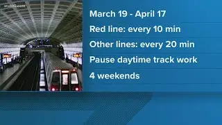Metro to extend weekend train service for cherry blossom season