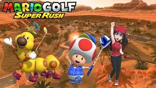 Mario Golf: Super Rush - Speed Golf - Wiggler vs Toad vs Pauline - Spiky Palms