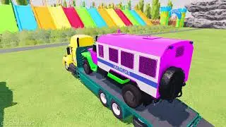 Garage with Colors - ALL MIXER TRUCK WITH FLATBED TRAILER TRUCK, MACK, MAN, RENAULT, KAMAZ