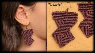 Macram&eacute; earrings for beginners step by step | easy macram&eacute; tutorial | DIY