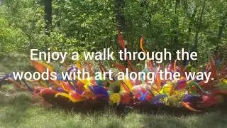 Crystal Bridges hiking and biking trail