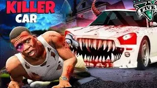 GTA 5 : Franklin Attacked By New Cursed Killer Car in (GTA V MOD)