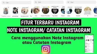 Catatan Instagram | Note Instagram🔥Cara menggunakan fitur terbaru instagram Note Instagram 🔥Catatan