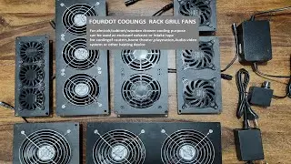 Fourdot Coolings Rack grill fans for  Almirah, Enclosure, enclosed Home Theater, Router, playstation