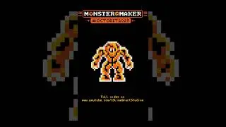 Pixel Art Sneak Peek: Earth Monster Pixel Art | Octobit 2025 Day 4 Preview
