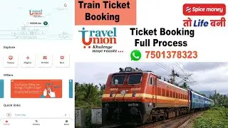 Spice Money Travel Union App Ticket Booking Process || How To Use Travel Union App