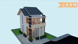 Small House Design ( 4x8 m ) /Desain Rumah Minimalis 2021