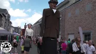 de volledige stoet en doop van reus Berken in Lebbeke