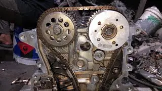 Kia Rio 2012 1.6L engine timing chain marks