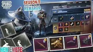 SEASON 9 1 TO 100 RP REWARDS LEAKS | NEW EMOTE | NEW M249 SKIN | 100 RP OUTFIT |